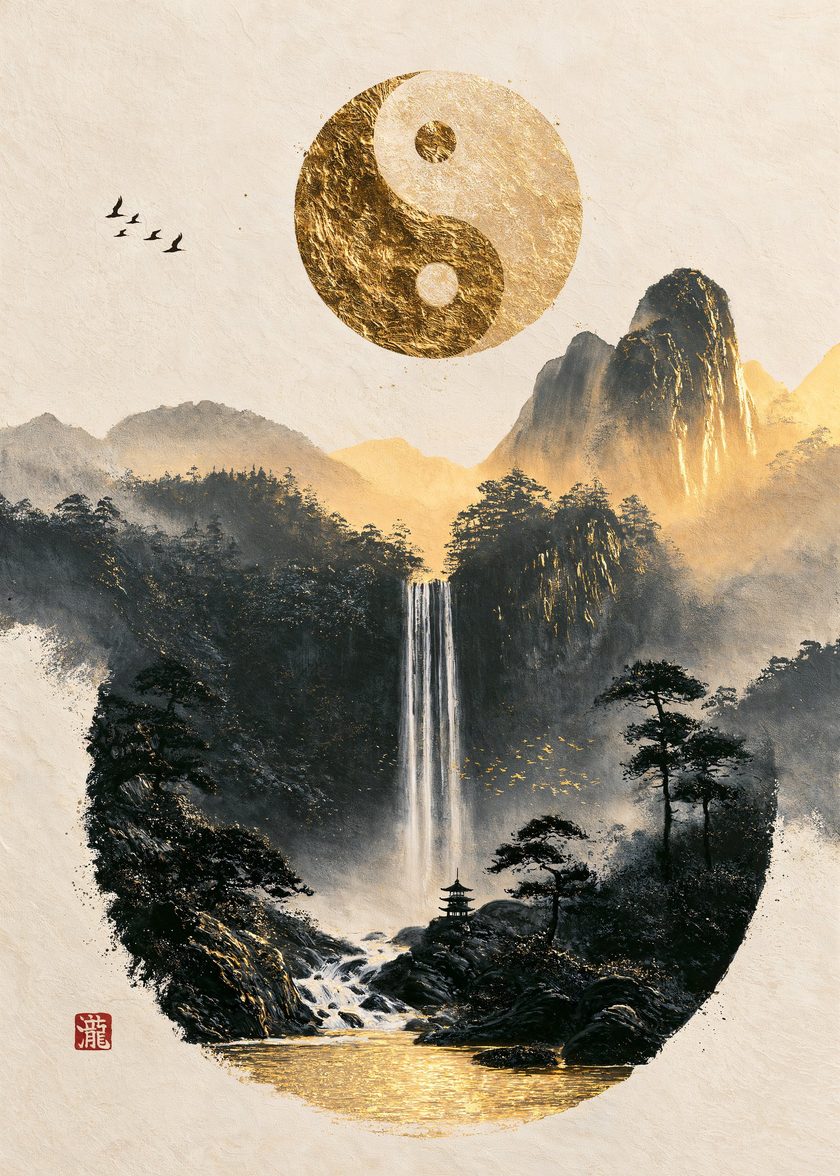 Waterfall of Yin and Yang